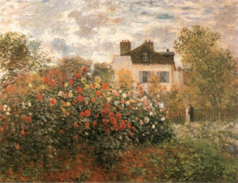 Claude Monet The Artist-s Garden Argenteuil oil painting image